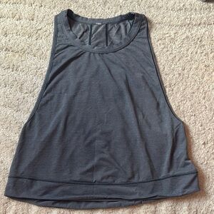 Lululemon Athletica Gray Crop Muscle Tee